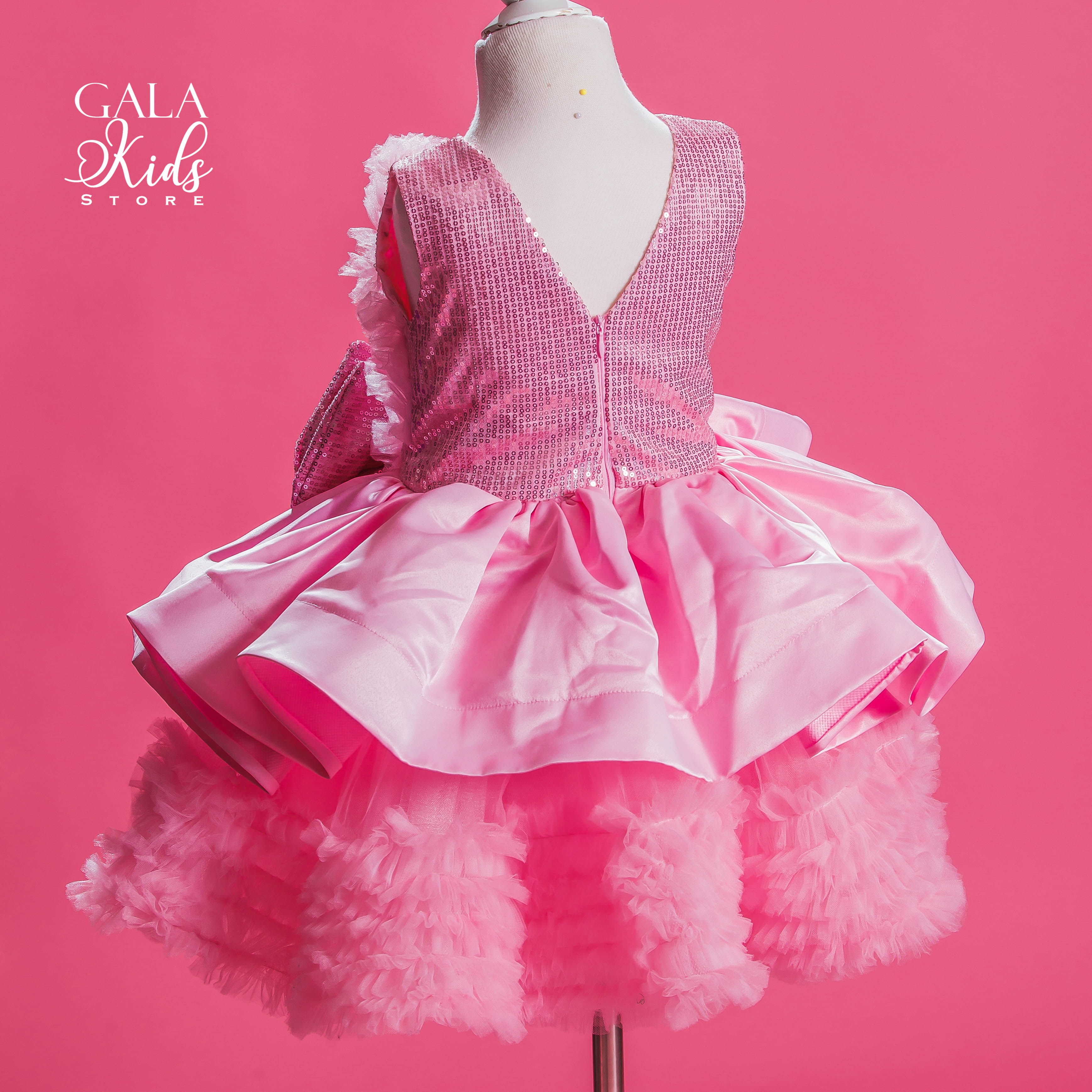 Stylish BabyGirl's Barbie Girl Dress & Maroon Top Sleeveless And Short –  The Venutaloza Store